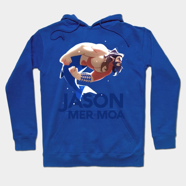 Jason 'Mer-Moa' Hoodie by guywhodoesart